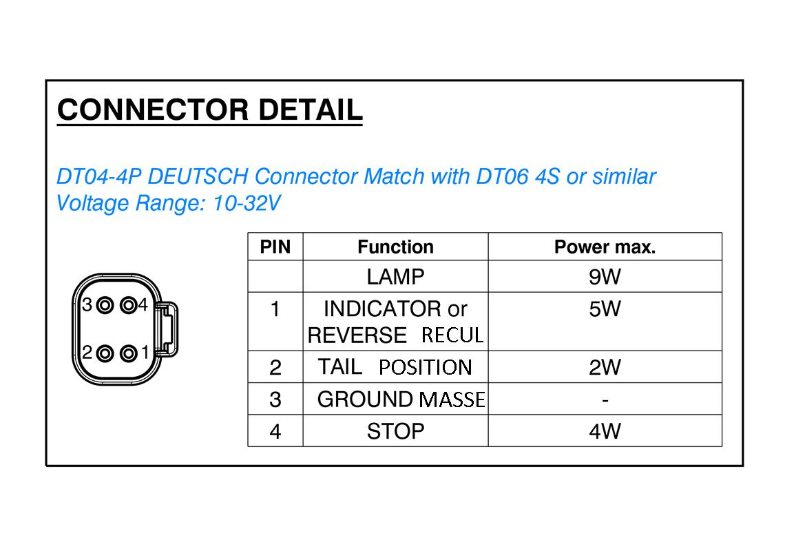 Feu arrière LED Gauche/Droit avec clignotant dynamique